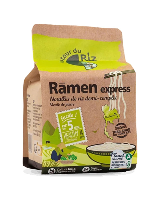 Nouilles de Ramen de riz demi-complet